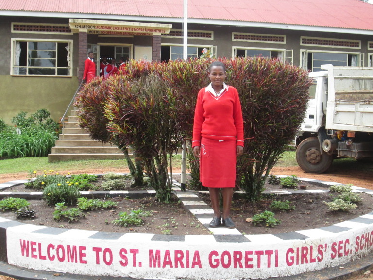 Maria Goretti from her mud hut to High School. Uganada.